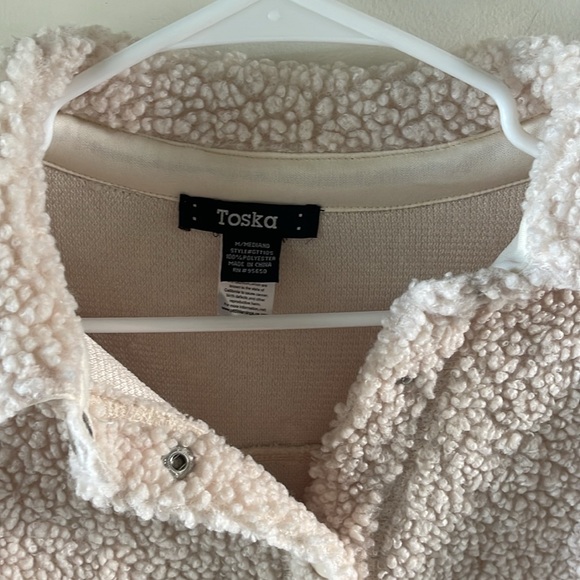 Cream Sherpa jacket - Picture 2 of 4
